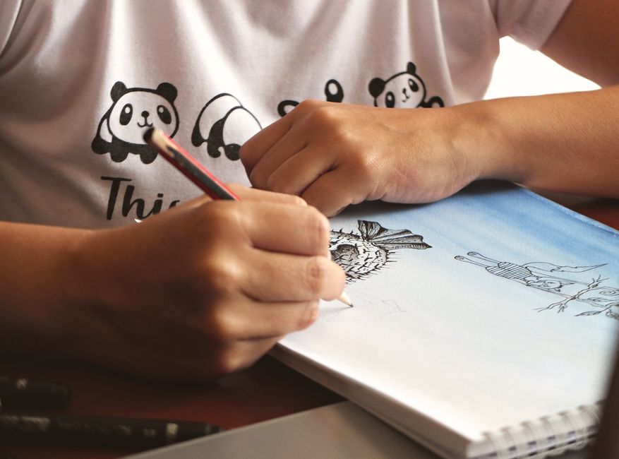 t shirt design process sketch to print
