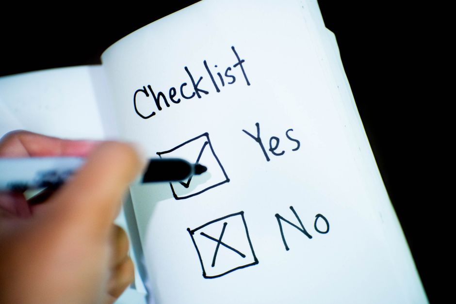 print production checklist outdoor indoor decision