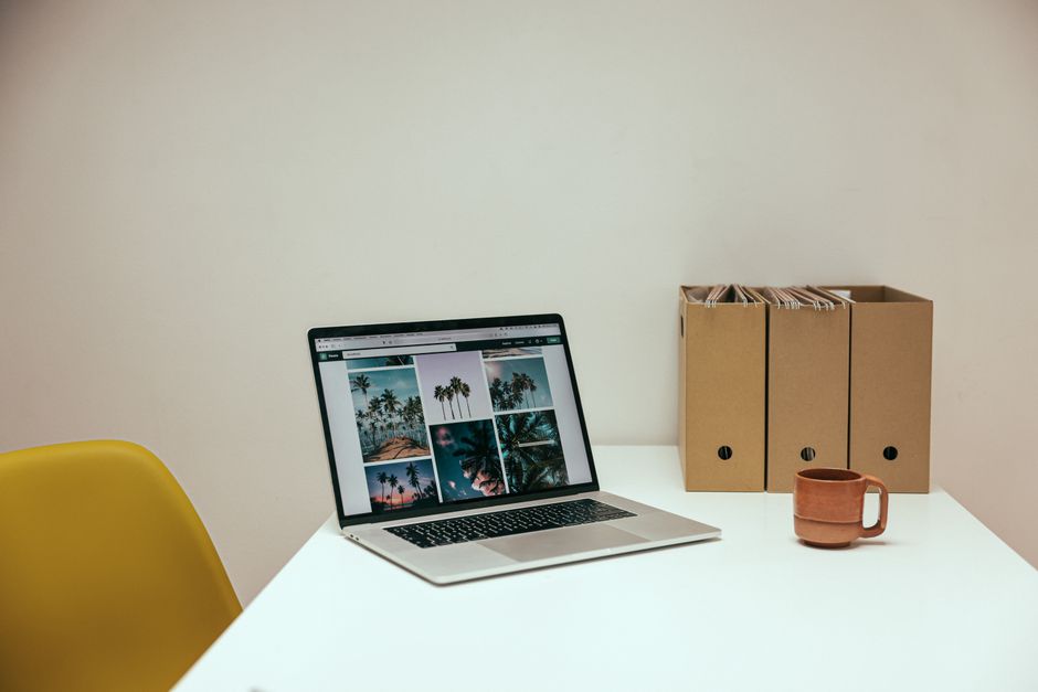 print file approval on laptop screen