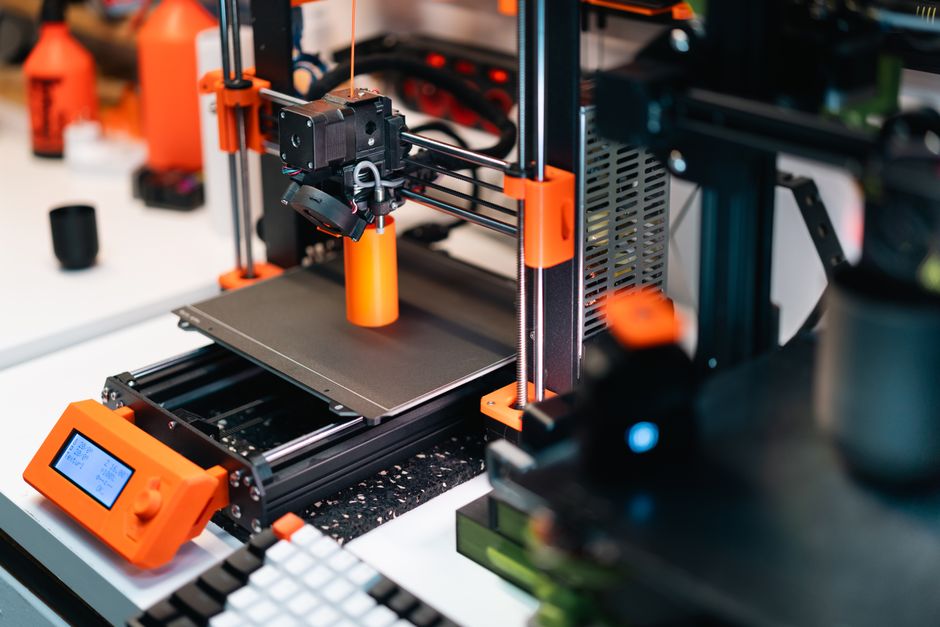 small business 3D printing production shelf