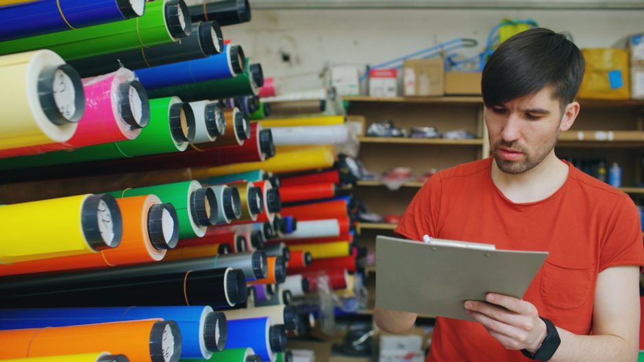 screen printing supplies inventory stock variety