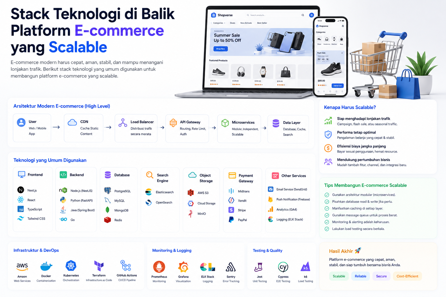 Scalable E-Commerce Technology Stack